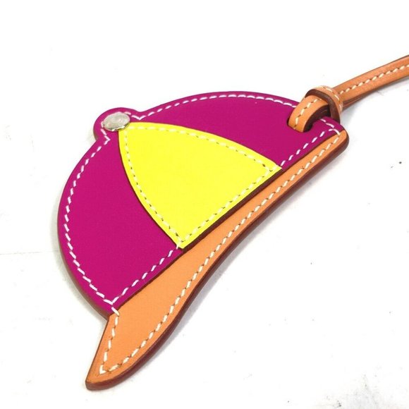 Auth HERMES paddock bombay charm charm Bag Charm Leather purple - Picture 5 of 7